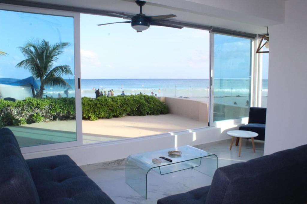 Beach Front Renewed Apartment 칸쿤 외부 사진